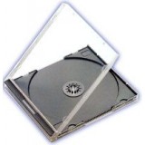 Carcasa CD normala jewel case cu tava neagra si grosime de 10.4mm