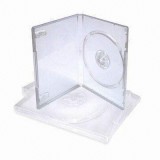 Carcasa DVD transparenta 14mm single