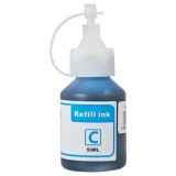 Cerneala compatibila Brother culoare cyan (albastru), BT5000C, sticla 50ml, dop cu picurator, marca EPS (Estelle Printing Solutions)